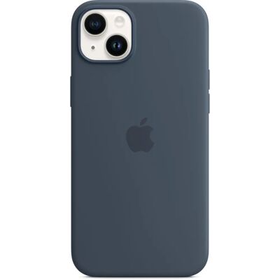 Kék szilikon tok MagSafe az iPhone 14 Plus-hoz - Burkolat Kék szilikon tok MagSafe az iPhone 14 Plus-hoz - Burkolat