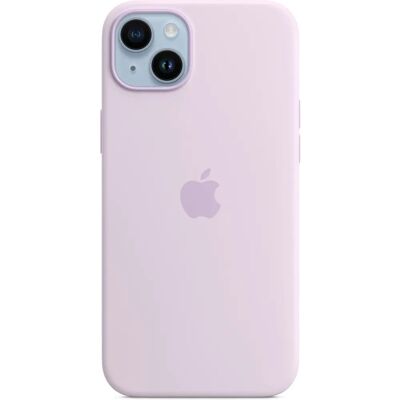 Coque en silicone Apple avec MagSafe (iPhone 14 Plus) - Lilas - Publicité Coque en silicone Apple avec MagSafe (iPhone 14 Plus) - Lilas - Publicité