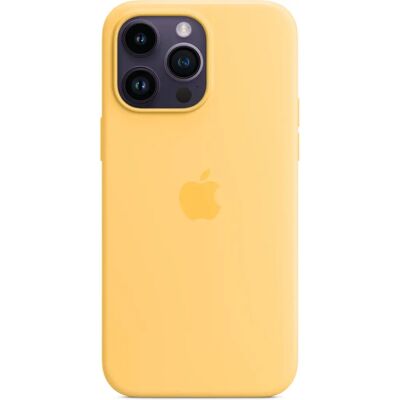 Apple Siliconen Hoes met MagSafe (iPhone 14 Pro Max) - Sunglow Apple Siliconen Hoes met MagSafe (iPhone 14 Pro Max) - Sunglow