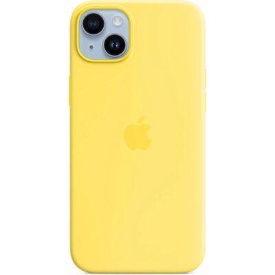 Apple iPhone 14 Plus Silikon Hülle mit MagSafe - Gelb Apple iPhone 14 Plus Silikon Hülle mit MagSafe - Gelb