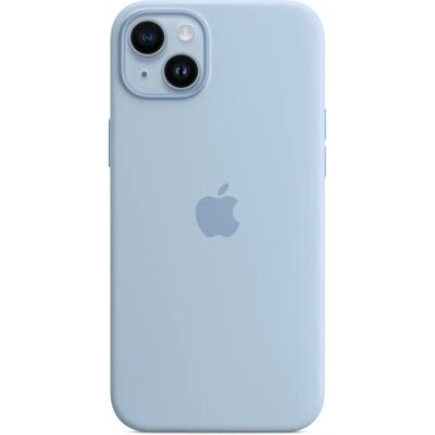 Apple iPhone 14 Plus Siliconen MagSafe hoesje - Lichtblauw Apple iPhone 14 Plus Siliconen MagSafe hoesje - Lichtblauw