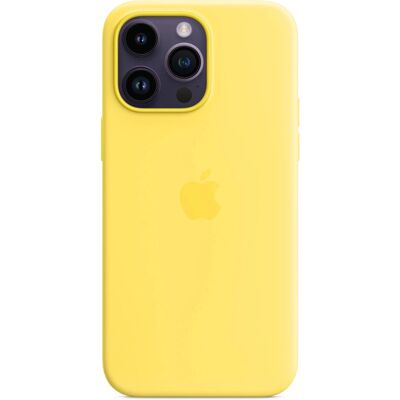 Apple iPhone 14 Pro Max Siliconenhoes met MagSafe - Kanariegeel Apple iPhone 14 Pro Max Siliconenhoes met MagSafe - Kanariegeel