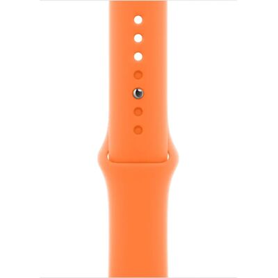 Bracelet Sport Apple MR2R3ZM/A - Accessoires Montre Connectée, Orange, Élastomère Fluoro Bracelet Sport Apple MR2R3ZM/A - Accessoires Montre Connectée, Orange, Élastomère Fluoro