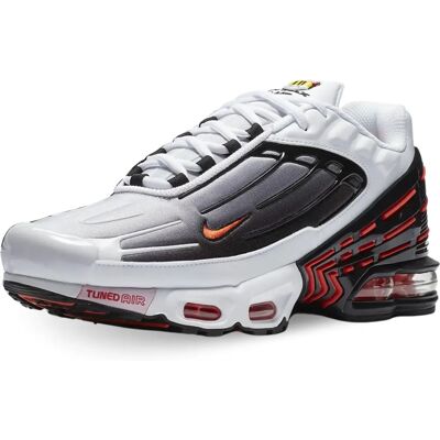 Nike Air Max Plus TN III - Chaussures Homme Gris-Blanc - Baskets - Publicité Nike Air Max Plus TN III - Chaussures Homme Gris-Blanc - Baskets - Publicité