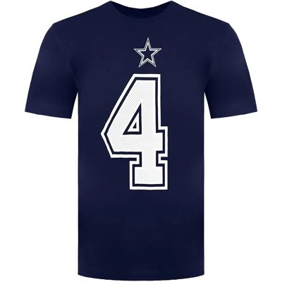 Nike Dallas Cowboys Dak Prescott Marineblau T-Shirt - Größe 2XL Nike Dallas Cowboys Dak Prescott Marineblau T-Shirt - Größe 2XL