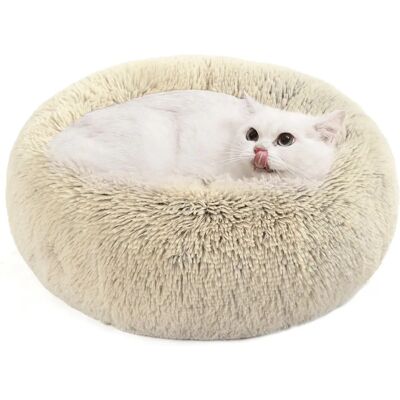 Lit pour chien Feandrea - Forme donut - Lavable - Molleux en peluche - 50x50cm - Publicité Lit pour chien Feandrea - Forme donut - Lavable - Molleux en peluche - 50x50cm - Publicité