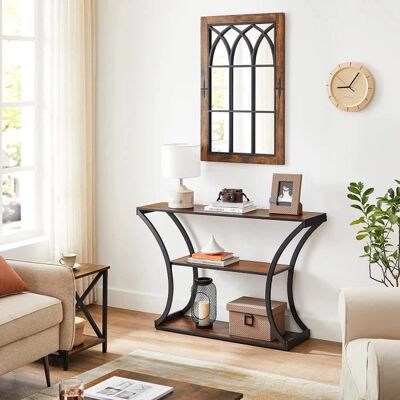 Vasagle Konsolentisch - Braun & Schwarz - 120x30x80 cm Vasagle Konsolentisch - Braun & Schwarz - 120x30x80 cm