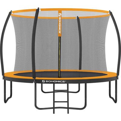 SONGMICS Trampoline rond 10ft noir orange - Filet de sécurité SONGMICS Trampoline rond 10ft noir orange - Filet de sécurité