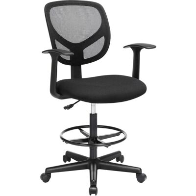 Scaun de birou SONGMICS - Plasă, Reglabil, Rotativ, Negru Scaun de birou SONGMICS - Plasă, Reglabil, Rotativ, Negru