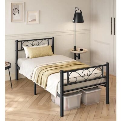 VASAGLE Metallbettgestell - Passt für 190 x 90 cm Matratze - Einfacher Aufbau VASAGLE Metallbettgestell - Passt für 190 x 90 cm Matratze - Einfacher Aufbau
