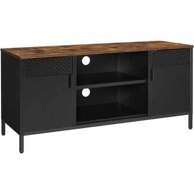 VASAGLE Rustikaler TV-Tisch mit 3 verstellbaren Regalen - TV Tisch VASAGLE Rustikaler TV-Tisch mit 3 verstellbaren Regalen - TV Tisch
