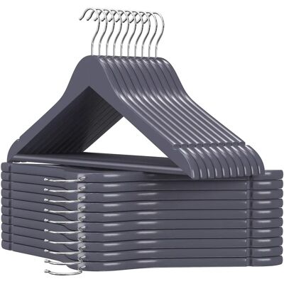 SONGMICS Wooden Clothes Hangers - 20 pcs - Non-slip, Rotatable SONGMICS Wooden Clothes Hangers - 20 pcs - Non-slip, Rotatable