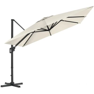 SONGMICS Gartenschirm mit UV-Schutz - 3x3m Beige SONGMICS Gartenschirm mit UV-Schutz - 3x3m Beige