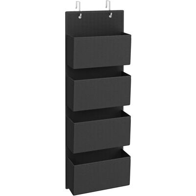 SONGMICS Black Over-the-Door Organizer - Space Saving Compact Storage SONGMICS Black Over-the-Door Organizer - Space Saving Compact Storage