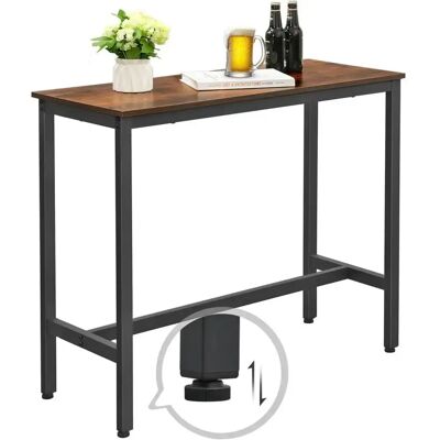 VASAGLE Bistrotisch - Robuste Holzplatte, Stahlgestell - 100x40x90 cm - Bistrotisch VASAGLE Bistrotisch - Robuste Holzplatte, Stahlgestell - 100x40x90 cm - Bistrotisch