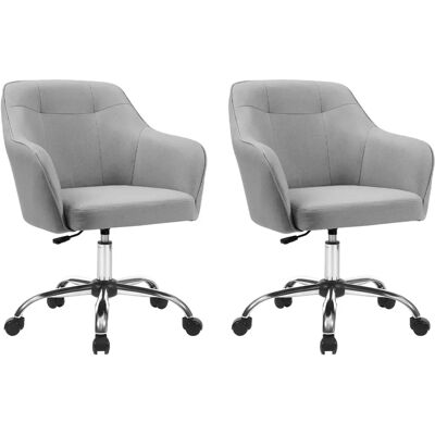 Chaise de bureau ergonomique réglable SONGMICS - Gris Clair - Publicité Chaise de bureau ergonomique réglable SONGMICS - Gris Clair - Publicité