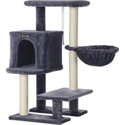 Feandrea Katzenturm Kleines Katzenhaus 84 cm Smoky Grey - Kratzbaum Feandrea Katzenturm Kleines Katzenhaus 84 cm Smoky Grey - Kratzbaum
