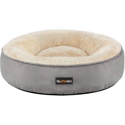 FEANDREA Hundeschlafsofa - Runde Form, Hellgrau, 50cm FEANDREA Hundeschlafsofa - Runde Form, Hellgrau, 50cm