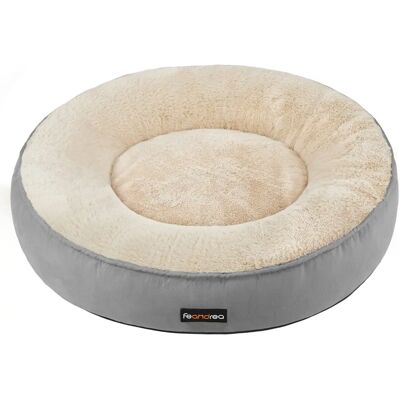 Feandrea Hundebett - Donutförmig - Ø 60 cm - Hellgrau Feandrea Hundebett - Donutförmig - Ø 60 cm - Hellgrau