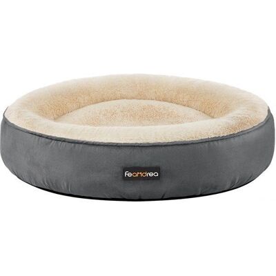 Lit pour chien Feandrea - Forme donut - Ø 70 cm - Gris foncé Lit pour chien Feandrea - Forme donut - Ø 70 cm - Gris foncé
