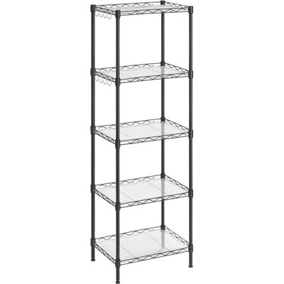 SONGMICS 5-Tier Wire Shelving Unit - Black - Shelving Unit SONGMICS 5-Tier Wire Shelving Unit - Black - Shelving Unit