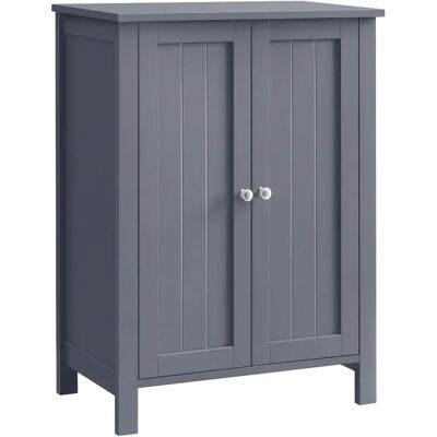 VASAGLE Grey Bathroom Cabinet with Adjustable Shelves - Bathroom Cabinet VASAGLE Grey Bathroom Cabinet with Adjustable Shelves - Bathroom Cabinet