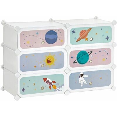 Système de rangement à chaussures pour enfants SONGMICS - Thème spatial, 12-24 paires - Publicité Système de rangement à chaussures pour enfants SONGMICS - Thème spatial, 12-24 paires - Publicité