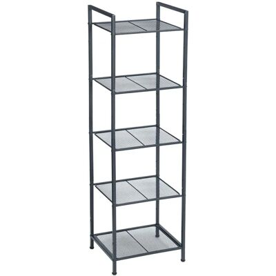 Songmics Schwarzes Metall Badezimmerregal - 5 Ebenen Standregal Songmics Schwarzes Metall Badezimmerregal - 5 Ebenen Standregal