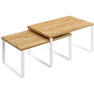 Étagère Songmics KCS02NW Blanche - Rangement d'étagère Étagère Songmics KCS02NW Blanche - Rangement d'étagère