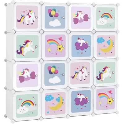 Étagère Cube Blanche Songmics Rangement enfant - 123x31x123 cm - Publicité Étagère Cube Blanche Songmics Rangement enfant - 123x31x123 cm - Publicité