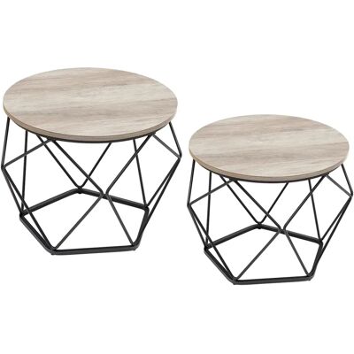 Tavolini vintage industriali Songmics - Set di 2 Tavolini vintage industriali Songmics - Set di 2
