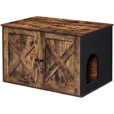 Feandrea - Vintage - Braun-Schwarz - Cat Litter Cabinet Feandrea - Vintage - Braun-Schwarz - Cat Litter Cabinet