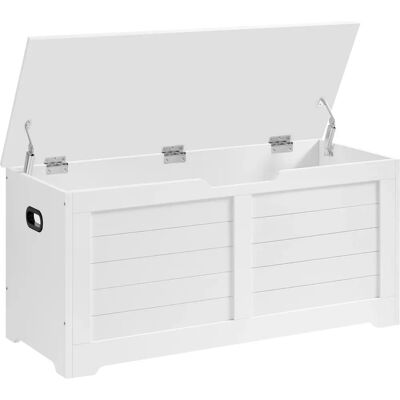 Banquette de rangement VASAGLE Blanc 40x100x46cm - Banquette de rangement Banquette de rangement VASAGLE Blanc 40x100x46cm - Banquette de rangement