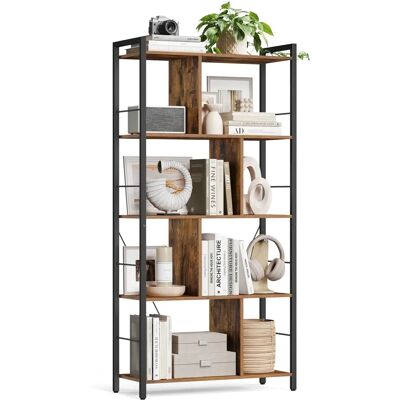 VASAGLE Rustikale Industrie-Regal - 5-stöckige Bücherregal für Zuhause & Büro VASAGLE Rustikale Industrie-Regal - 5-stöckige Bücherregal für Zuhause & Büro
