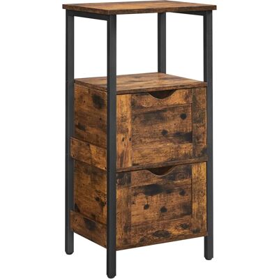 Vasagle Bathroom Cabinet - 2 Drawers Slim Vintage Vasagle Bathroom Cabinet - 2 Drawers Slim Vintage