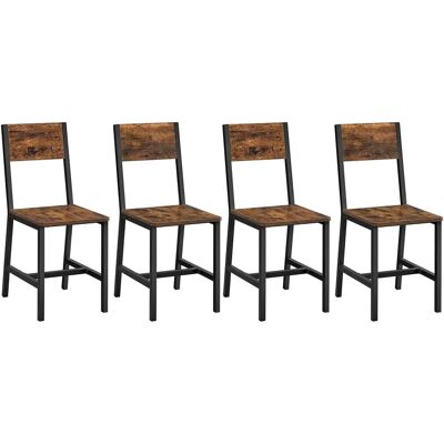 VASAGLE Stahl Esszimmerstühle Set of 2 - Industriestil VASAGLE Stahl Esszimmerstühle Set of 2 - Industriestil