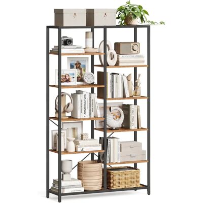 Vasagle 5-stufiges Rustikales braun Bücherregal - Bücherregal Vasagle 5-stufiges Rustikales braun Bücherregal - Bücherregal