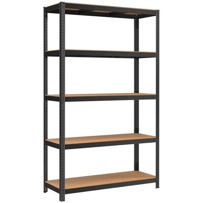 Songmics Steel Shelving Unit - 5-Tier, Black, 60x120x200 cm - Shelving Songmics Steel Shelving Unit - 5-Tier, Black, 60x120x200 cm - Shelving