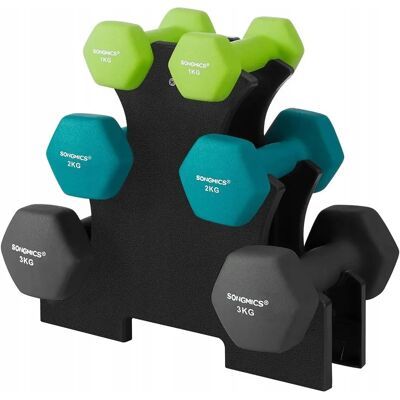 SONGMICS Kurzhantel-Set mit Hantelständer - Krafttraining SONGMICS Kurzhantel-Set mit Hantelständer - Krafttraining