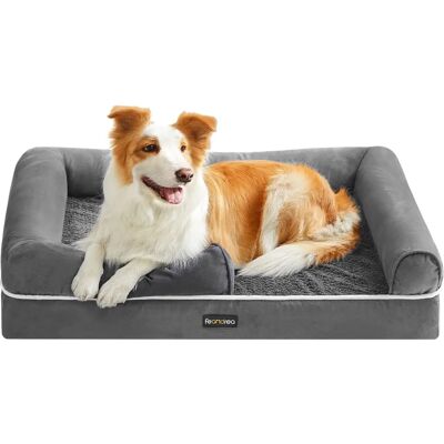 FEANDREA Lit orthopédique pour chiens - Housse amovible - 91x71x25 FEANDREA Lit orthopédique pour chiens - Housse amovible - 91x71x25