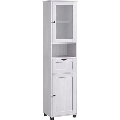 VASAGLE Badschrank Weiß - 40x30x165 cm VASAGLE Badschrank Weiß - 40x30x165 cm