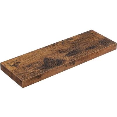 VASAGLE Falra szerelhető polc - Barna 60x20x3,8cm - Falra szerelhető polc VASAGLE Falra szerelhető polc - Barna 60x20x3,8cm - Falra szerelhető polc