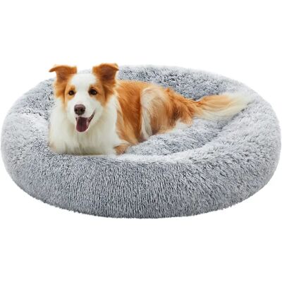 Feandrea Hundebett - Hellgrau - Weiches Plüsch, Herausnehmbares Kissen, Waschbar Feandrea Hundebett - Hellgrau - Weiches Plüsch, Herausnehmbares Kissen, Waschbar