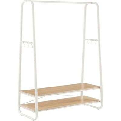 VASAGLE Brown & Black Clothes Rack - Clothes Rack with Shelves & Hooks VASAGLE Brown & Black Clothes Rack - Clothes Rack with Shelves & Hooks