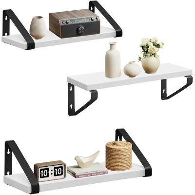 VASAGLE Industrie-Design Wandregale 3er Set - Stabile Wanddisplay VASAGLE Industrie-Design Wandregale 3er Set - Stabile Wanddisplay