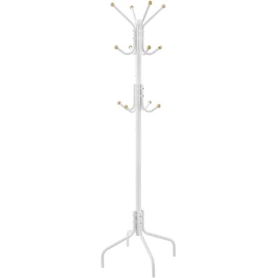 SONGMICS Branco Suporte de Roupa de Metal - 12 Ganchos - Organizador Econômico de Espaço SONGMICS Branco Suporte de Roupa de Metal - 12 Ganchos - Organizador Econômico de Espaço