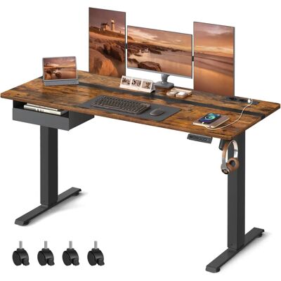 SONGMICS Vasagle Scrivania Regolabile in Altezza - 60x140cm - Funzione di Memoria SONGMICS Vasagle Scrivania Regolabile in Altezza - 60x140cm - Funzione di Memoria
