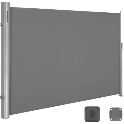 Pare-soleil latéral gris SONGMICS - Protection pour balcon et terrasse - Publicité Pare-soleil latéral gris SONGMICS - Protection pour balcon et terrasse - Publicité