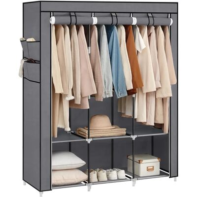 Armadio portatile grigio SONGMICS - 45 x 130 x 167 cm Armadio portatile grigio SONGMICS - 45 x 130 x 167 cm