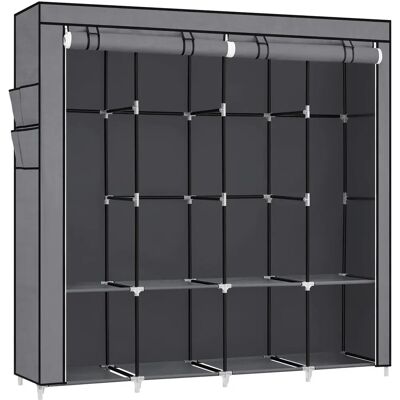 Garde-roupa de grande capacidade SONGMICS - Armário portátil com 4 barras de pendurar Garde-roupa de grande capacidade SONGMICS - Armário portátil com 4 barras de pendurar